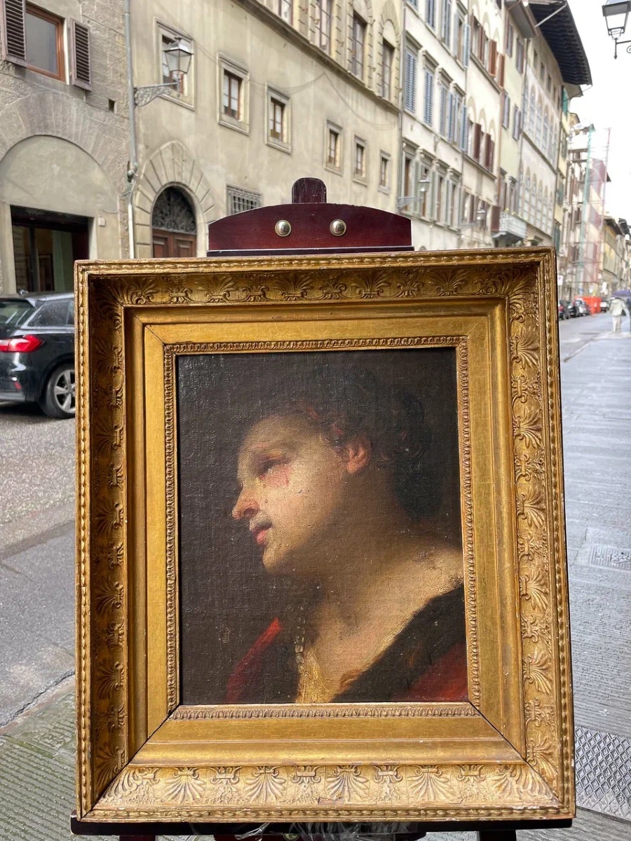 Female Figure With Tears Of Blood – Northern Italian School, Circa 1650–1680 -photo-3