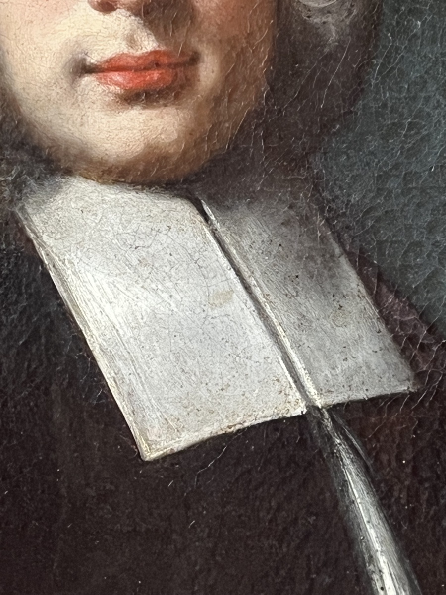 Portrait Of A Gentleman With Wig, Italian School, Early 18th Century-photo-2