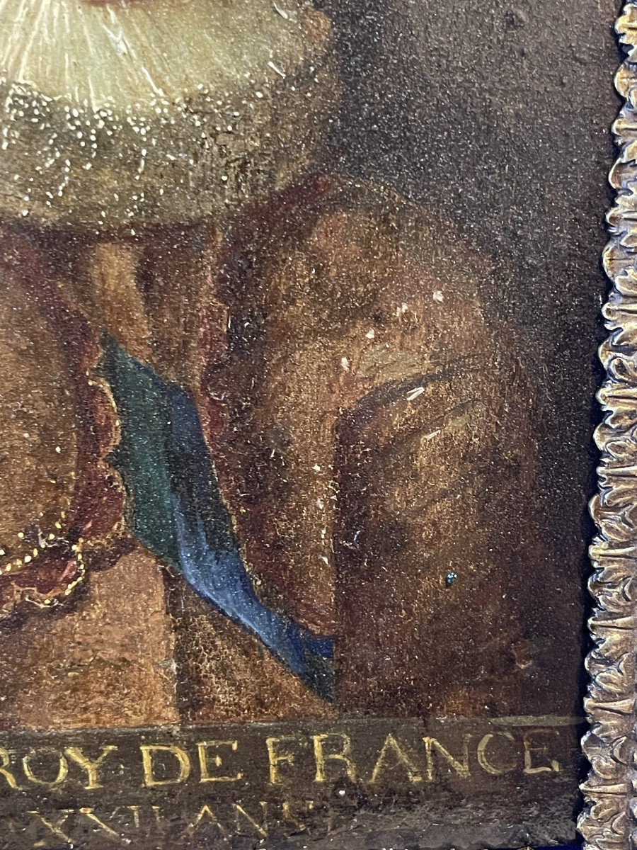 Portrait Of Louis XIII Of Bourbon, King Of France, Franco-flemish School, 17th Cent-photo-6