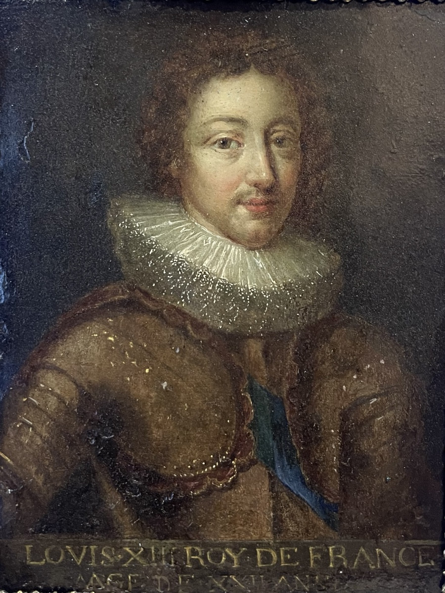 Portrait Of Louis XIII Of Bourbon, King Of France, Franco-flemish School, 17th Cent