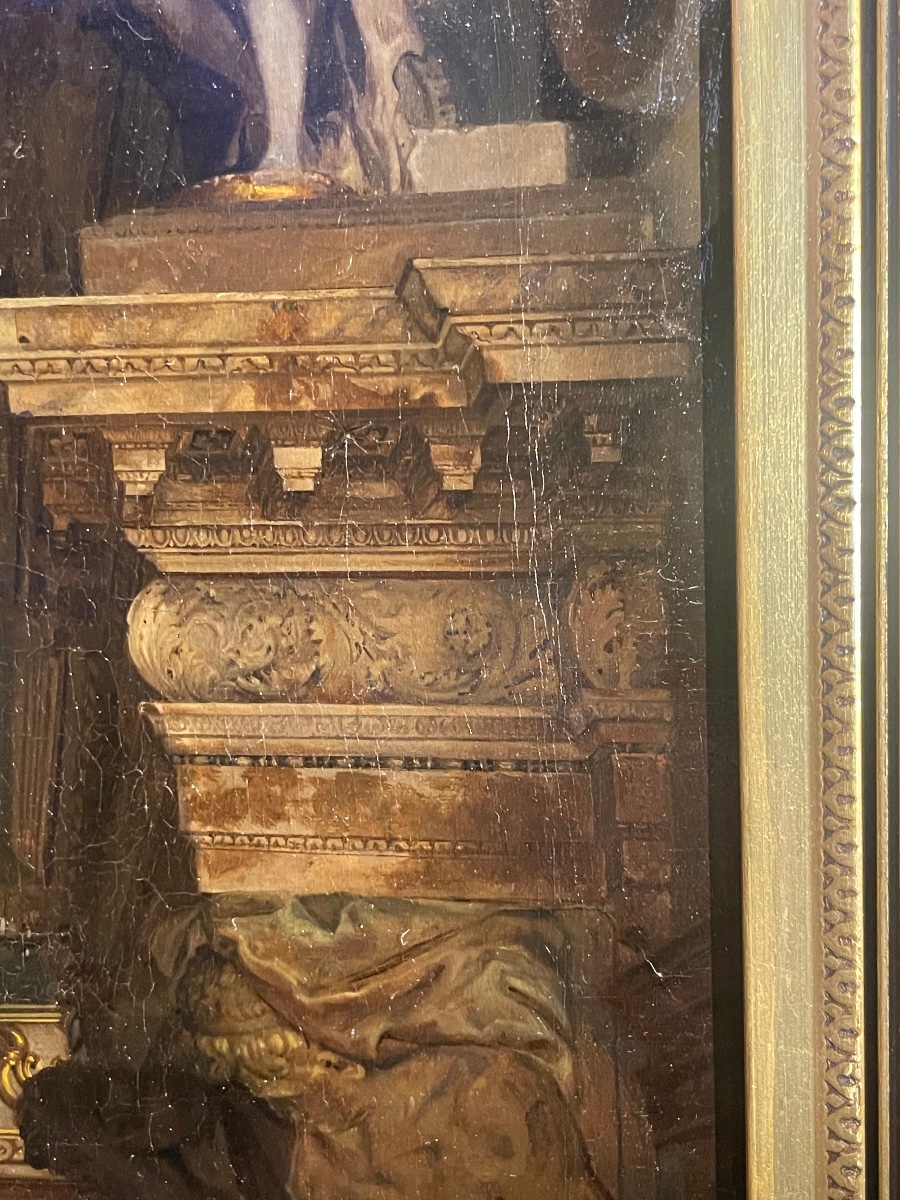 Palais des Doges à Venise, Anticollegio avec la cheminée de Sansovino, J. Th. Hansen, 1885-photo-2