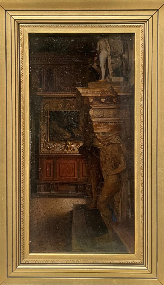 Palais des Doges à Venise, Anticollegio avec la cheminée de Sansovino, J. Th. Hansen, 1885