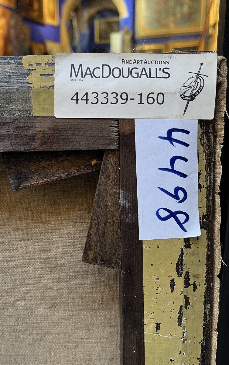 Sologub Leonid Romanovič (Eïsk 1884 – La Haye 1956),  Crucifixion, huile sur toile, signée-photo-4