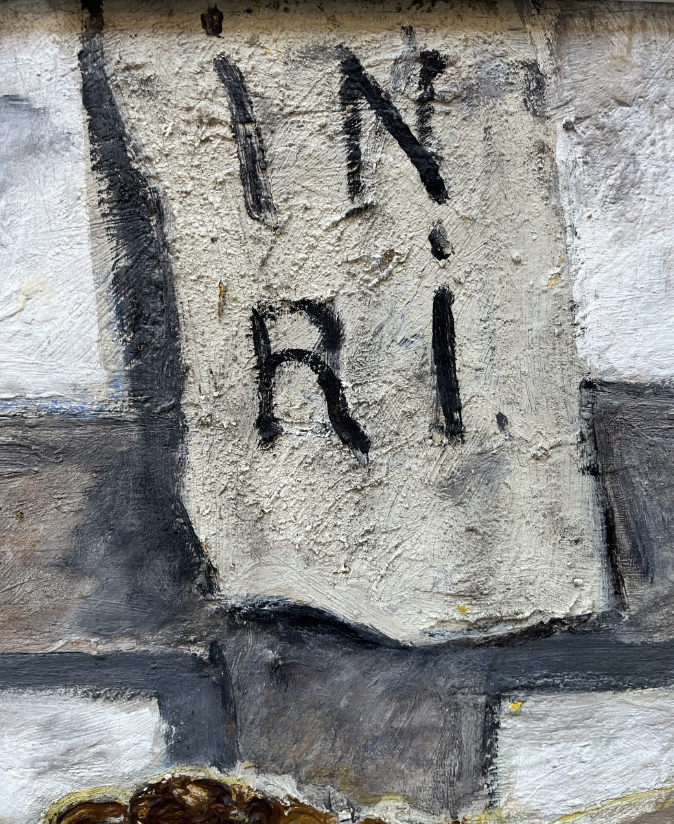 Sologub Leonid Romanovič (Eïsk 1884 – La Haye 1956),  Crucifixion, huile sur toile, signée-photo-7