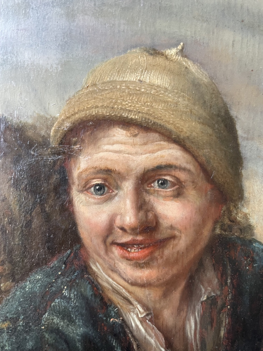 Mangieur de moules, école hollandaise XVIIe, entourage de Frans Hals le Jeune-photo-4