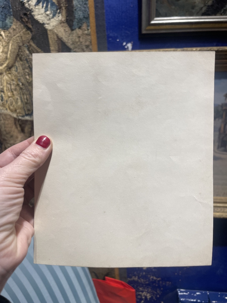 Portrait jeune homme cravate stock, dessin graphite, époque Restauration XIXe-photo-5