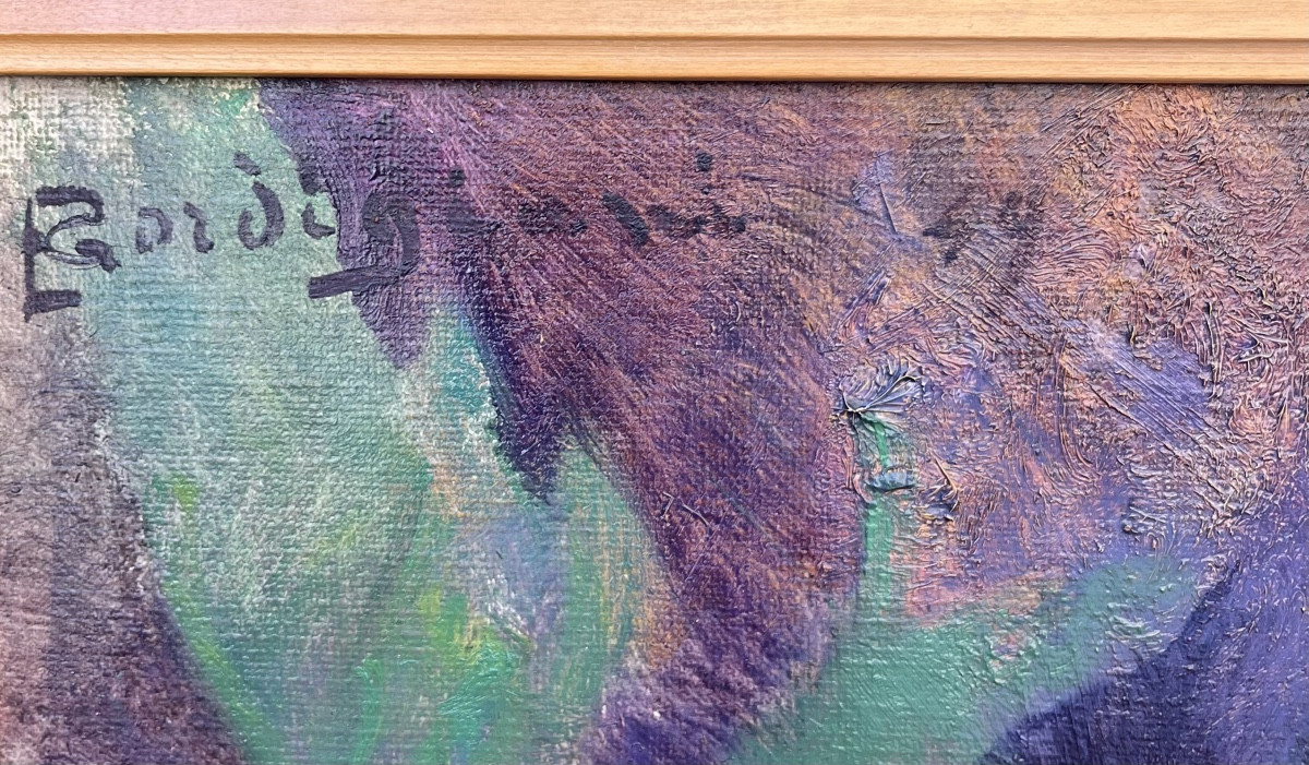 E. Gordigiani, Portrait Of Lina Bietoletti, Florence 1949, Oil On Canvas-photo-4