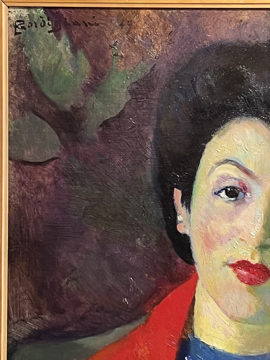 E. Gordigiani, Portrait Of Lina Bietoletti, Florence 1949, Oil On Canvas-photo-5