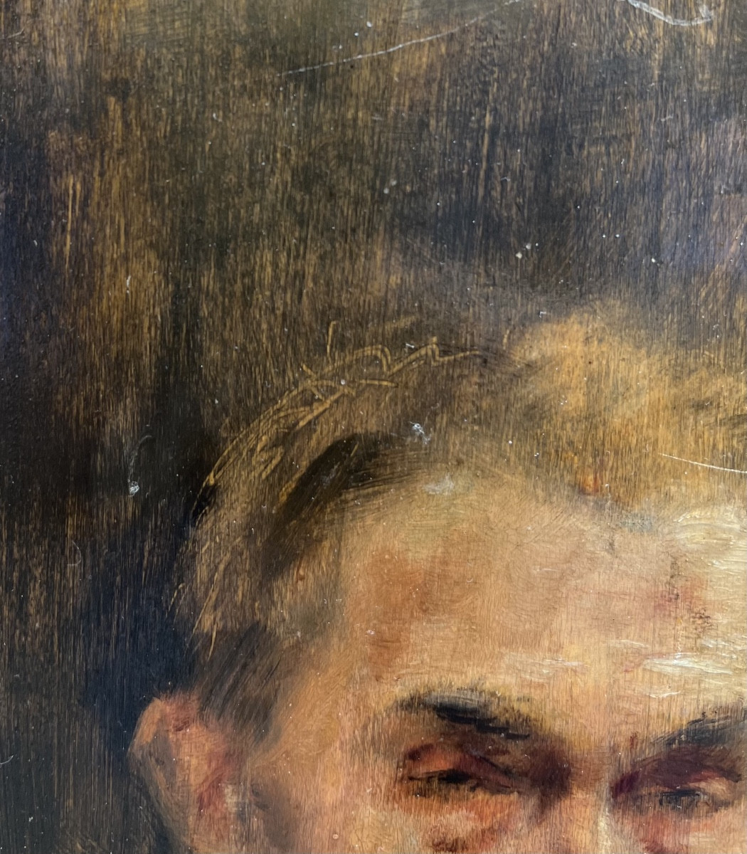 Alfonso Hollaender, Portrait Of An Oriental Man “giacomino”, Signed And Dated 1878-photo-8