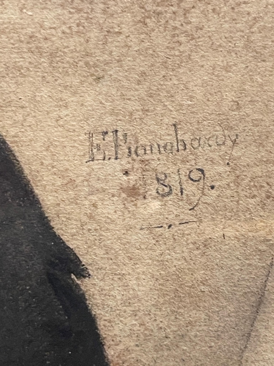 Portrait Of A Young Man, Pastel On Paper, Signed And Dated E. Bouchardy, 1819-photo-4