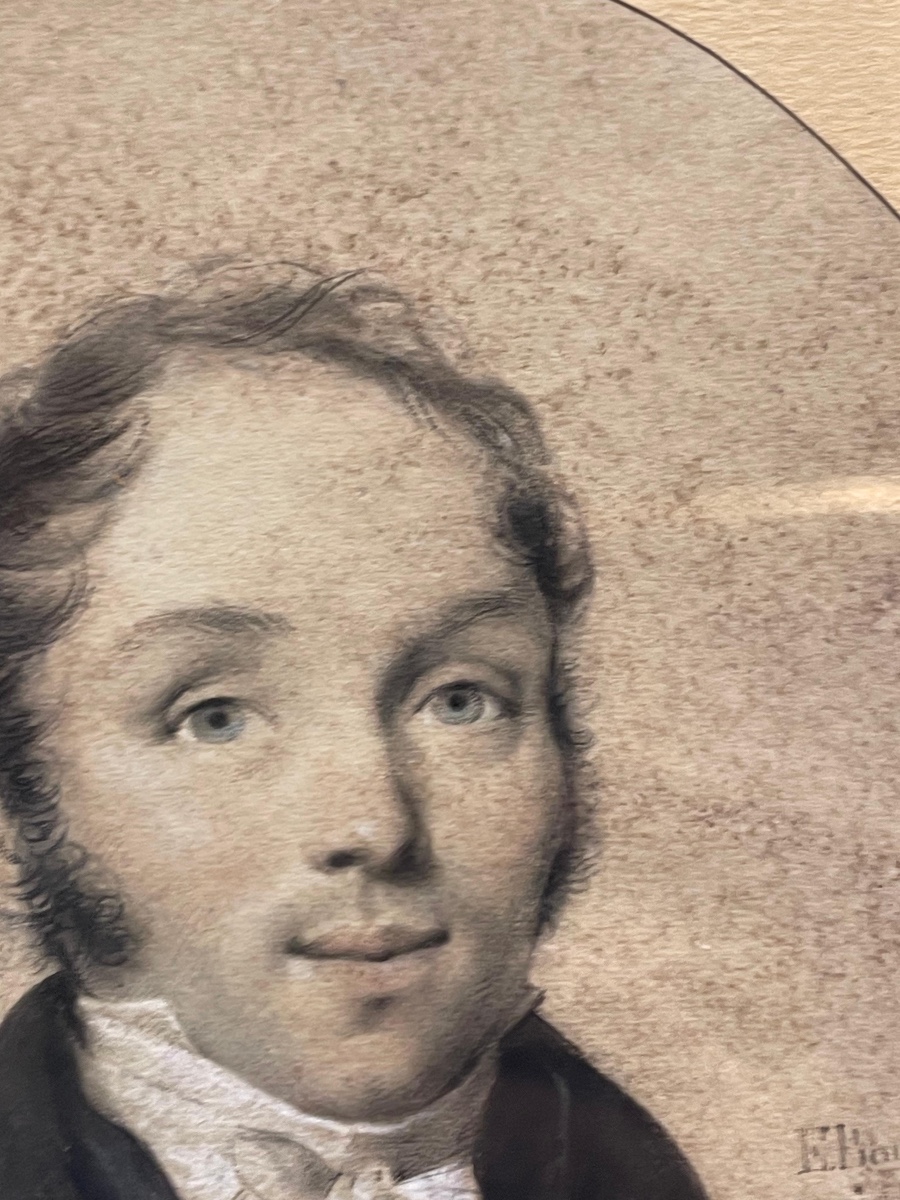 Portrait Of A Young Man, Pastel On Paper, Signed And Dated E. Bouchardy, 1819-photo-3