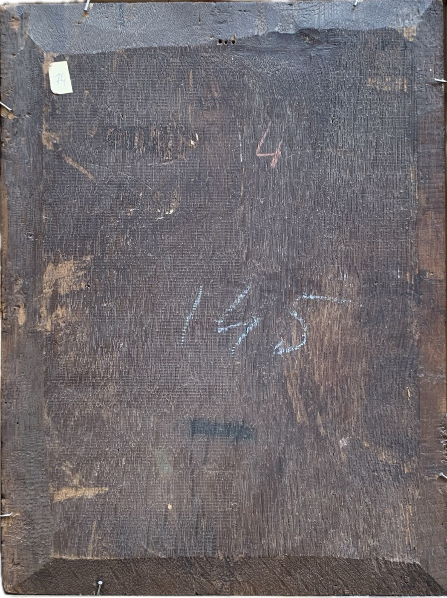 Portrait de gentilhomme, école de Nicolas Maes, Provinces-Unies, v.1680, panneau de chêne-photo-3