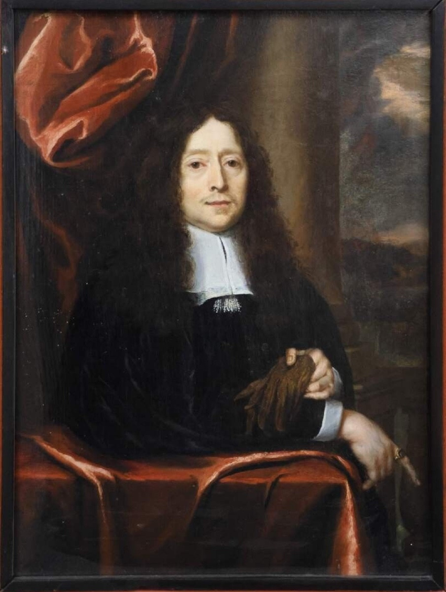 Portrait de gentilhomme, école de Nicolas Maes, Provinces-Unies, v.1680, panneau de chêne