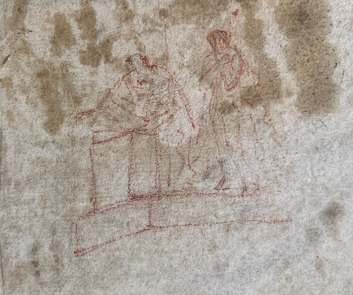 Ecce Homo. Christ devant Pilate, dessin lavis, fin XVIIIe – début XIXe siècle . -photo-6
