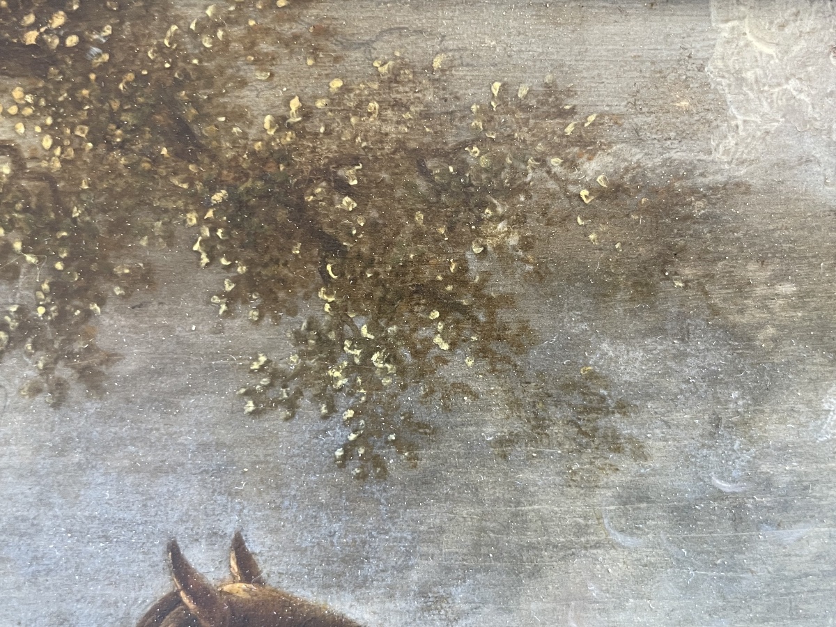 Portrait Of A Bay Horse With A Docked Tail In A Landscape  18th-century Dutch School  -photo-4