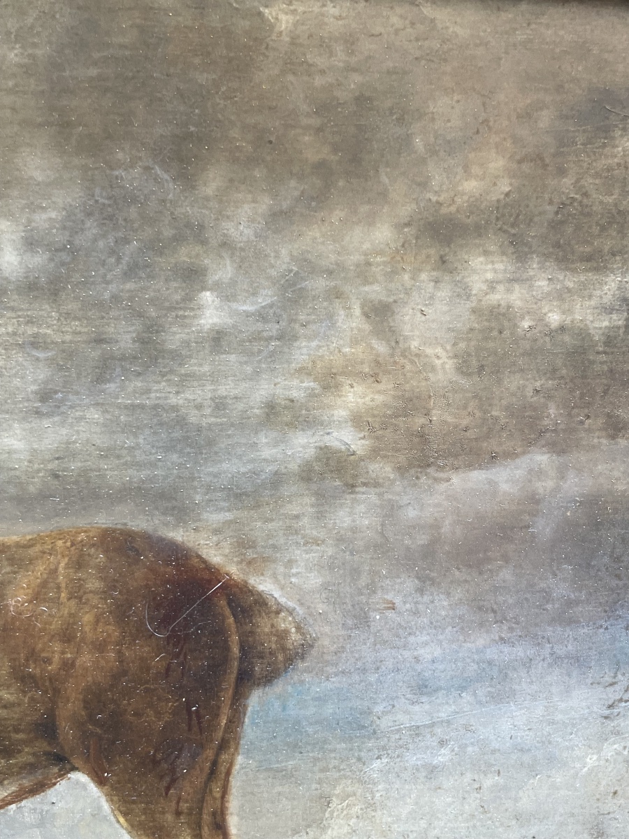 Portrait Of A Bay Horse With A Docked Tail In A Landscape  18th-century Dutch School  -photo-6
