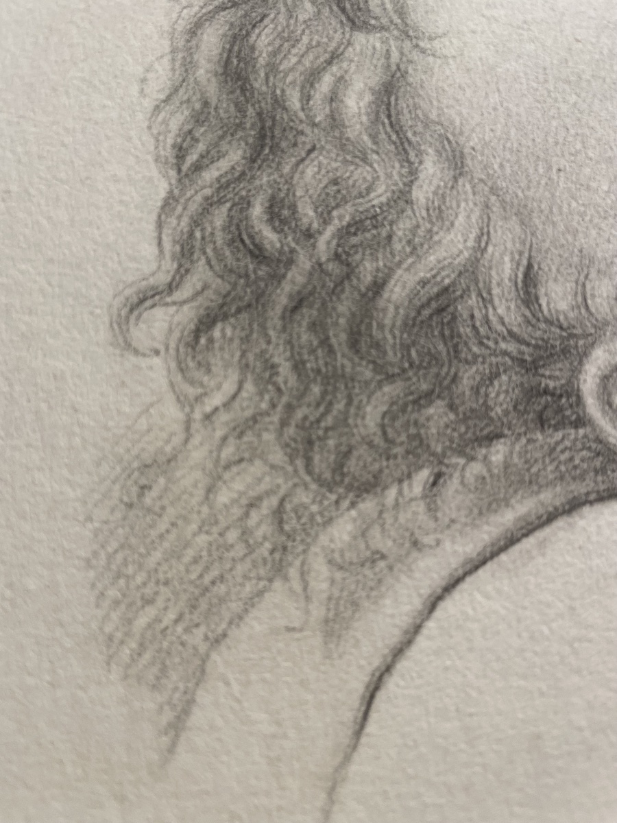 The Head Of A Little Angel, Academic Study, Florentine School, Late 18th – Early 19th Century  -photo-3