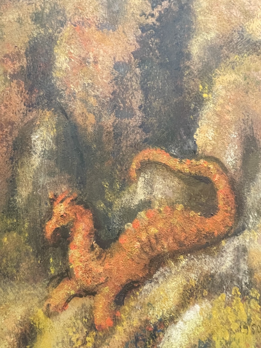 Bartolomeo Butori, Lucca, Mythological Scene With A Dragon, Dated 1950  -photo-4