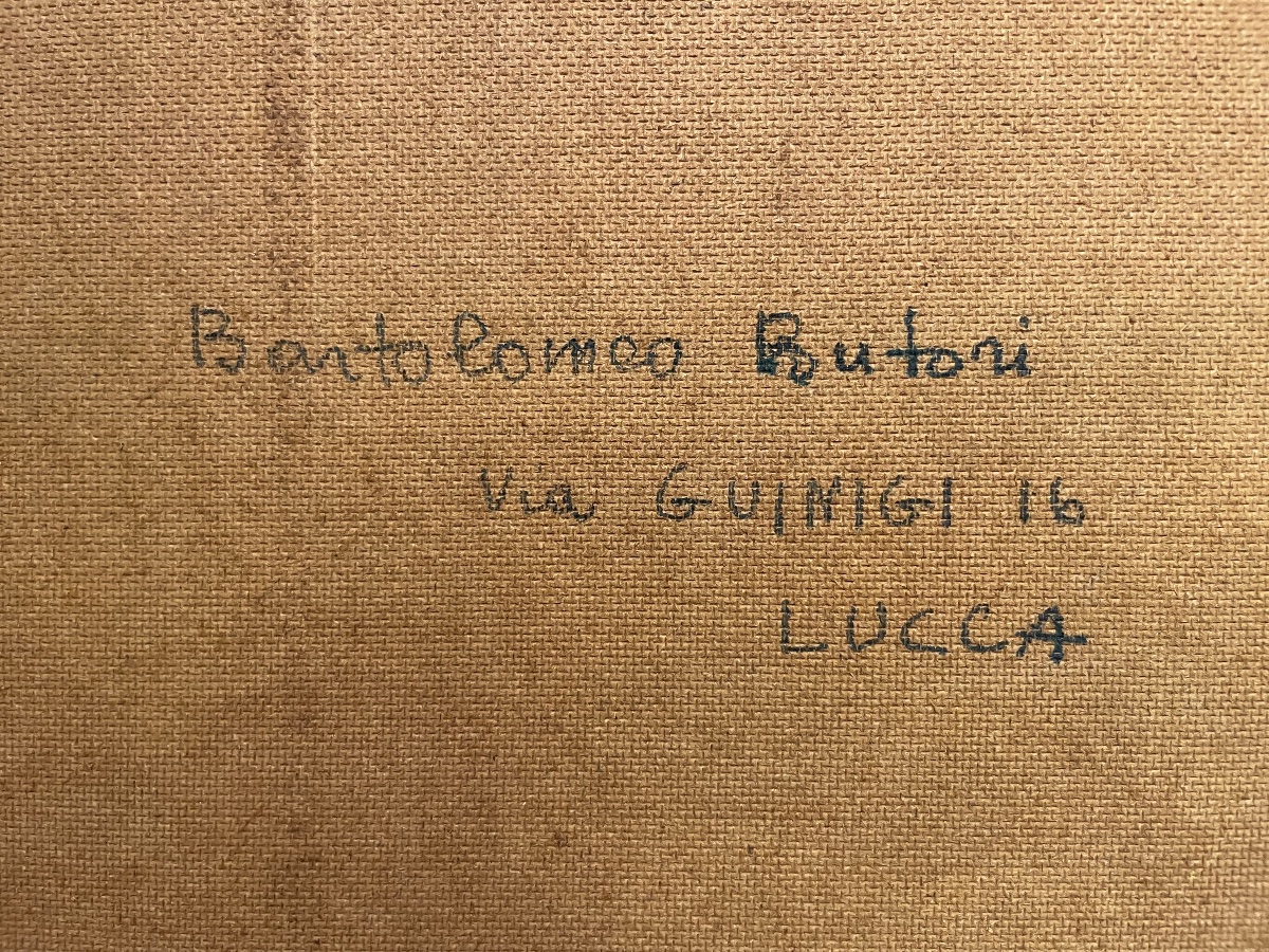 Bartolomeo Butori, Lucca, Mythological Scene With A Dragon, Dated 1950  -photo-3