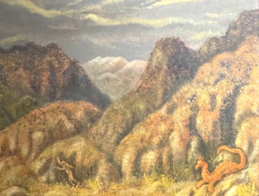 Dragon et Ève dans un paysage mythique, Bartolomeo Butori, Lucques, 1950