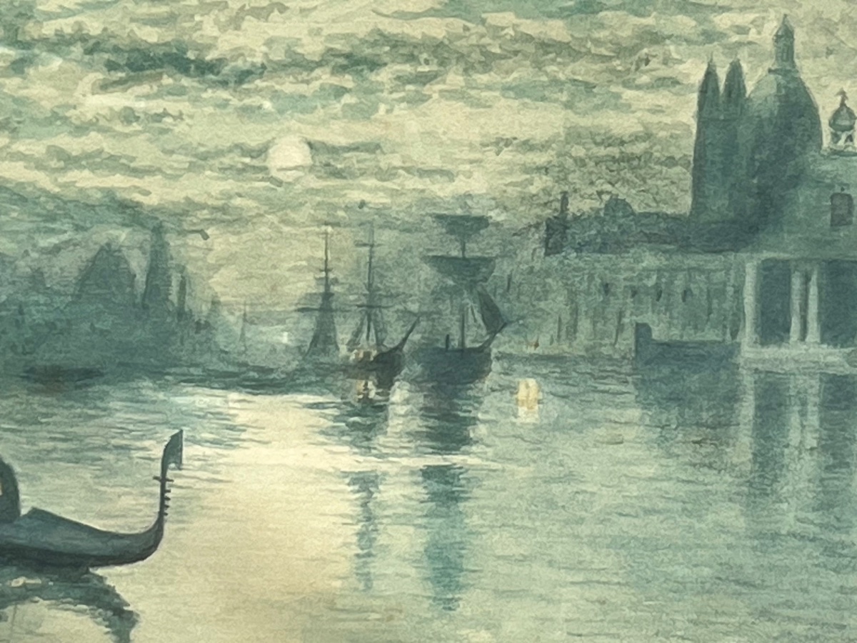 Venice, View Of The Lagoon With Santa Maria Della Salute And Sailing Ships, Pierre Leconte (1894–1946)-photo-1