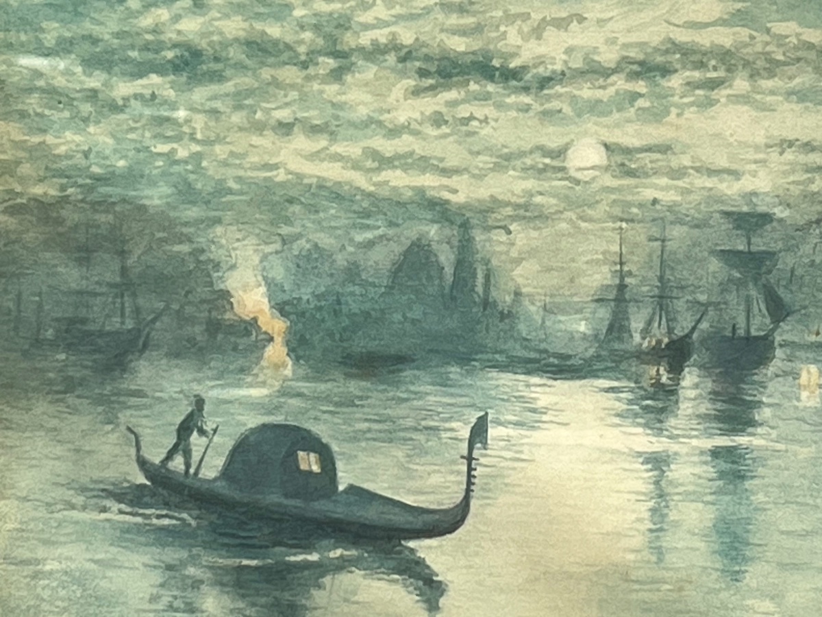 Venice, View Of The Lagoon With Santa Maria Della Salute And Sailing Ships, Pierre Leconte (1894–1946)-photo-7