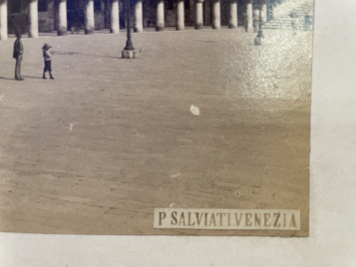 Venice, Doge’s Palace — Albumen Photograph By P. Salviati, Piazzetta San Marco, C. 1880-photo-4