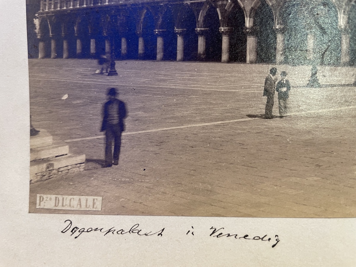 Venice, Doge’s Palace — Albumen Photograph By P. Salviati, Piazzetta San Marco, C. 1880-photo-5