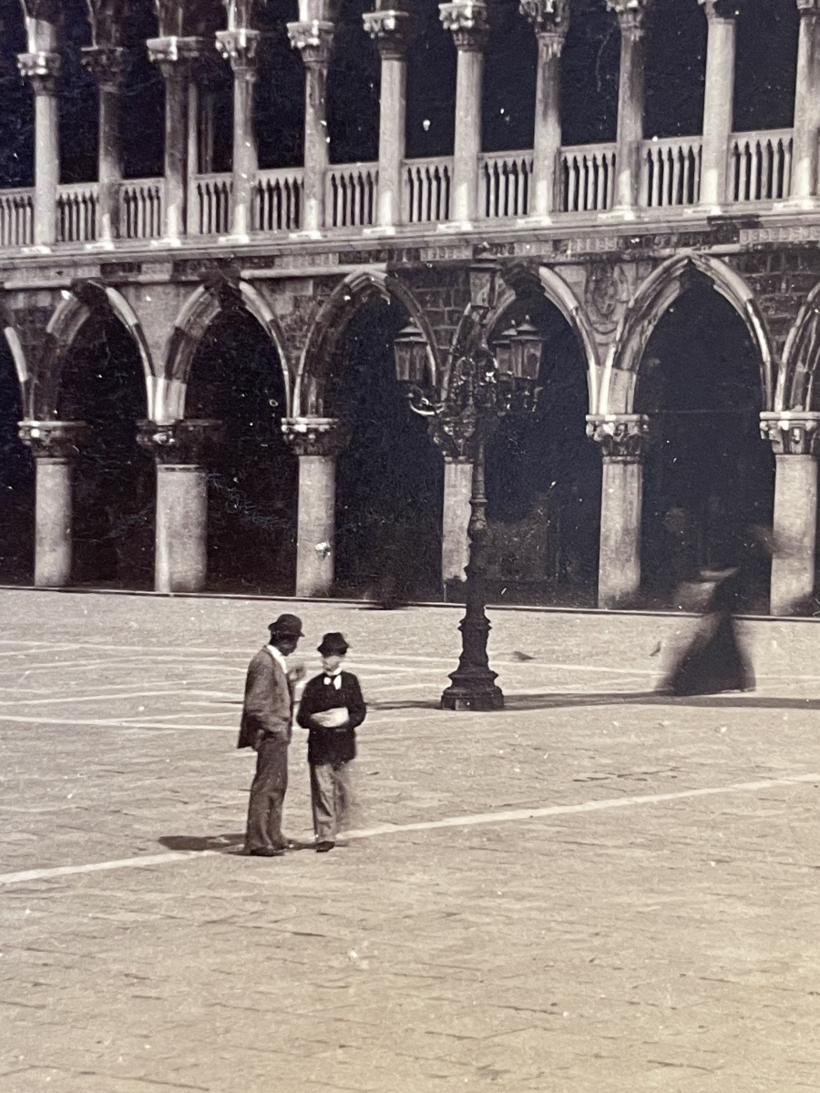 Venice, Doge’s Palace — Albumen Photograph By P. Salviati, Piazzetta San Marco, C. 1880-photo-7