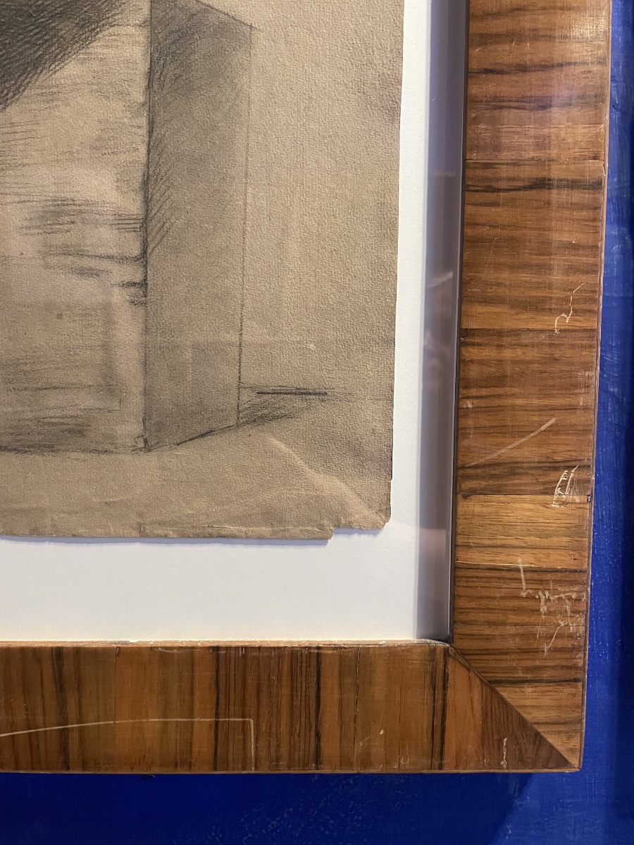 Dessin académique de nu, étude du Spinario, école florentine, vers 1800-photo-5