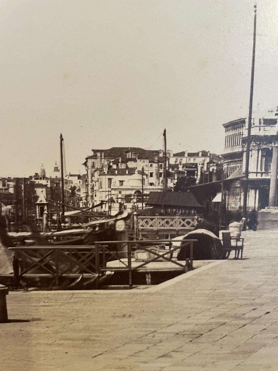 Venise, Hôtel Danieli et Riva degli Schiavoni – Grande photographie d’époque, vers 1890-1905 -photo-4