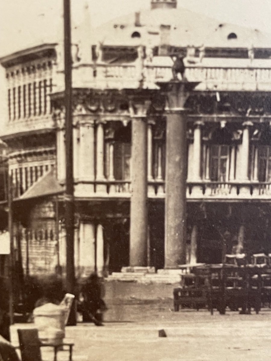Venise, Hôtel Danieli et Riva degli Schiavoni – Grande photographie d’époque, vers 1890-1905 -photo-1