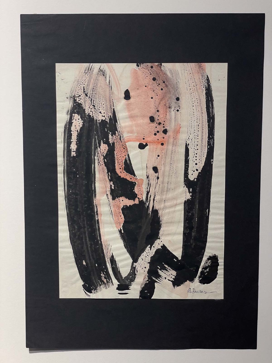 Anja Decker (1908–1995), Abstract Composition On Paper, German Art Informel, Circa 1950–1965  -photo-2