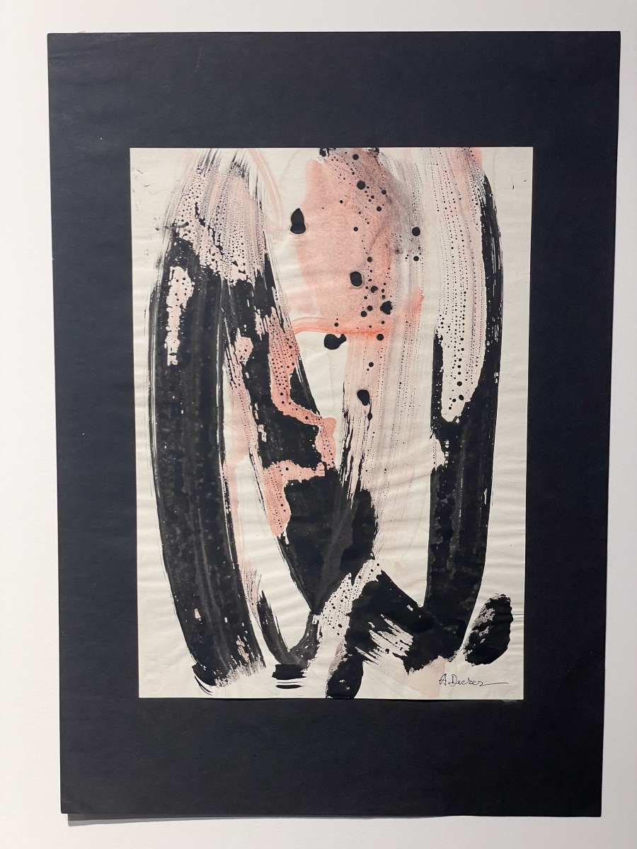 Anja Decker (1908–1995), Abstract Composition On Paper, German Art Informel, Circa 1950–1965  -photo-3