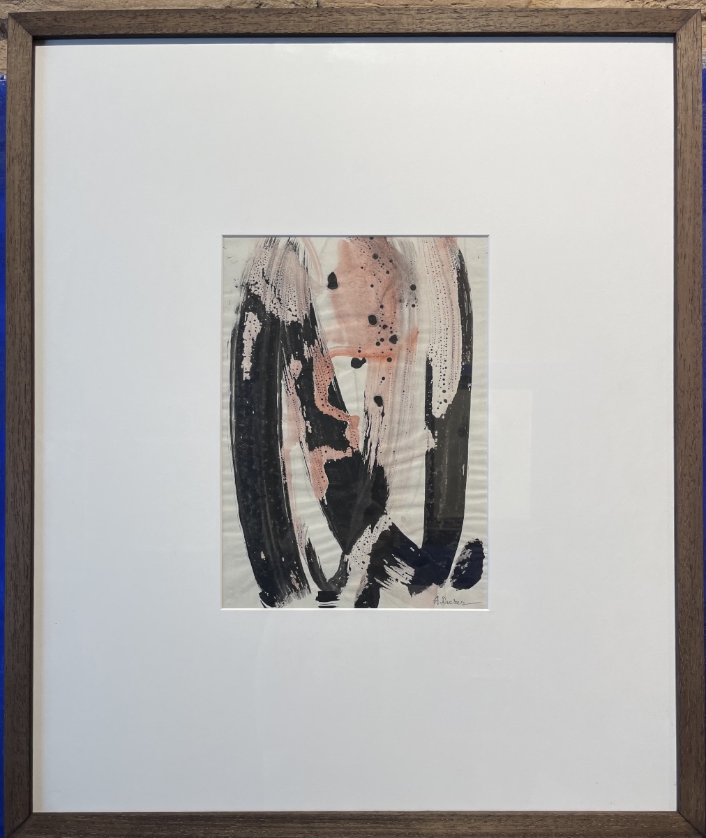 Anja Decker (1908–1995), Abstract Composition On Paper, German Art Informel, Circa 1950–1965  -photo-4