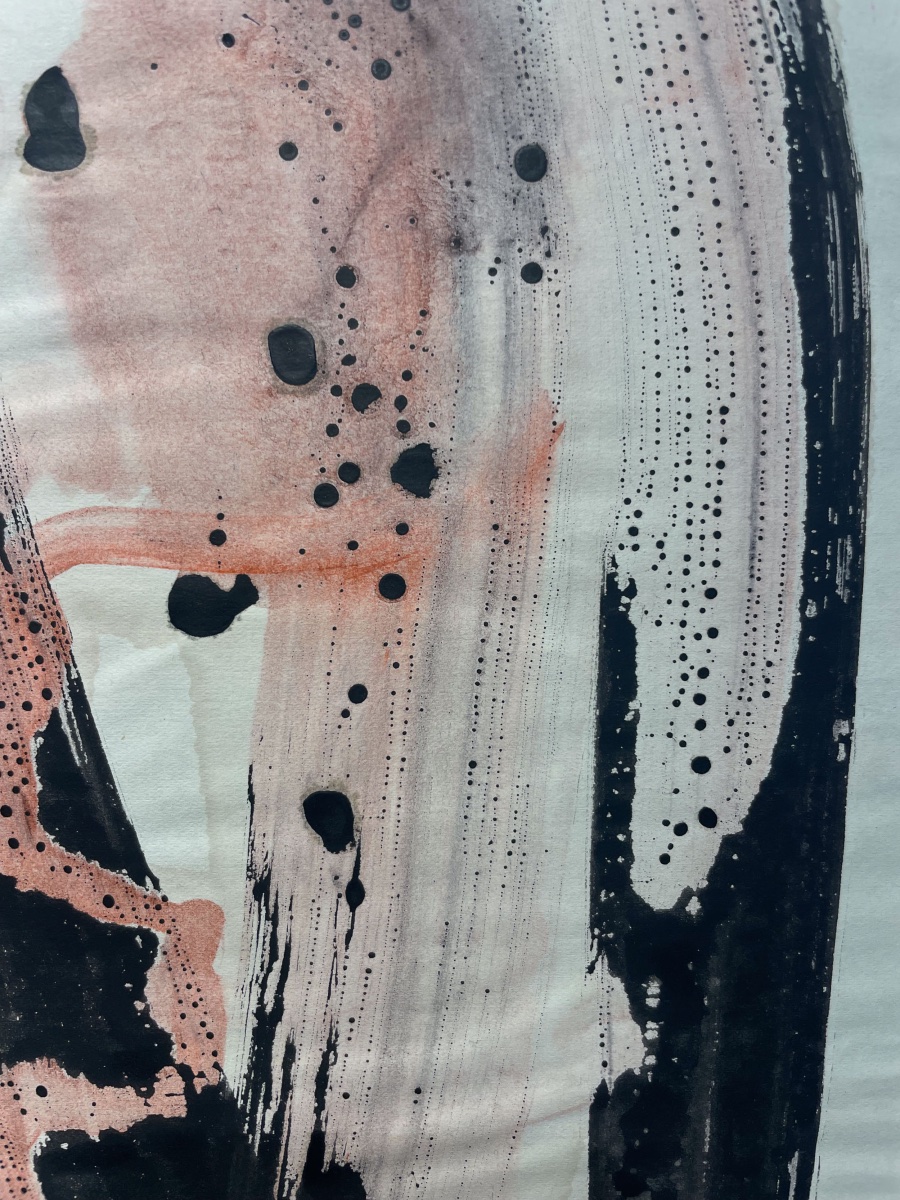Anja Decker (1908–1995), Abstract Composition On Paper, German Art Informel, Circa 1950–1965  -photo-6