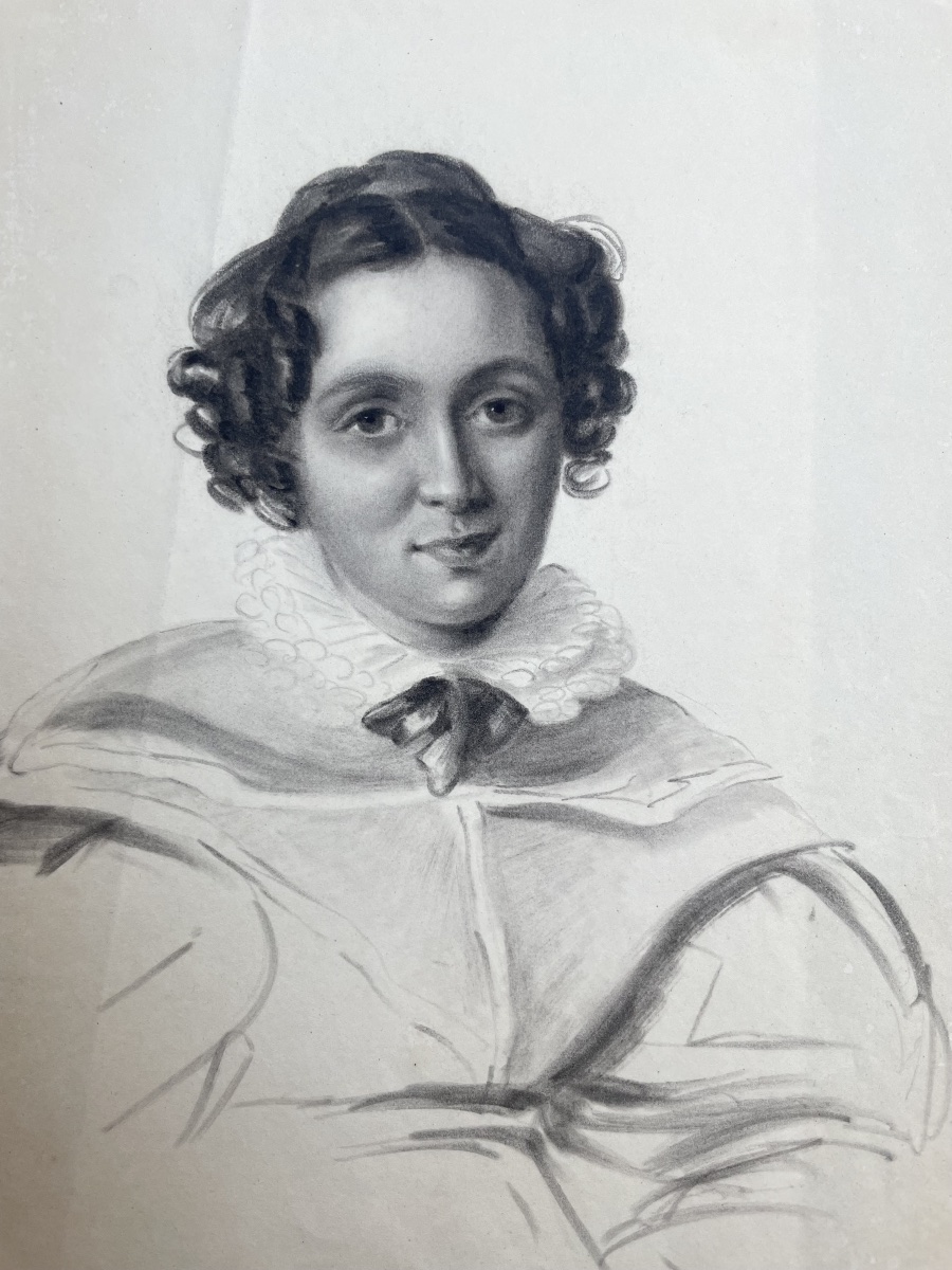 Portrait féminin au col à double volant, école italienne, vers 1830-1840 -photo-1