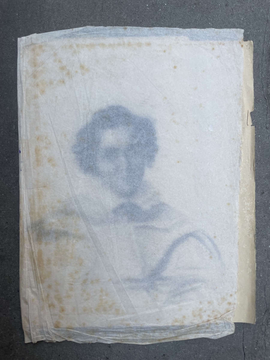 Portrait féminin au col à double volant, école italienne, vers 1830-1840 -photo-4