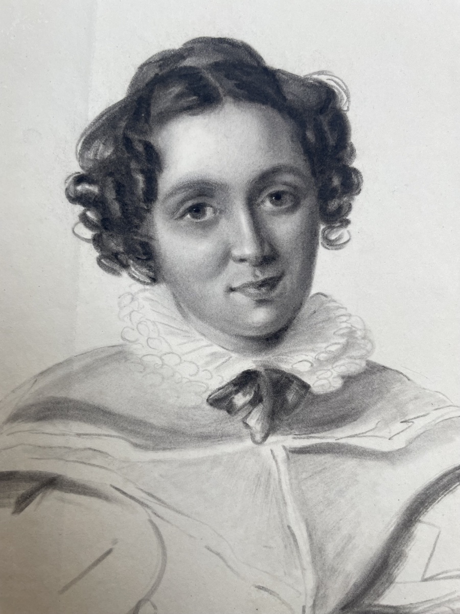 Portrait féminin au col à double volant, école italienne, vers 1830-1840 -photo-8