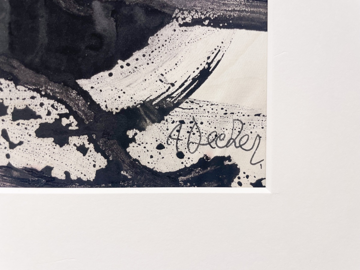 Anja Decker (1908–1995)  Abstract Composition, German Art Informel, Circa 1950-60-photo-2