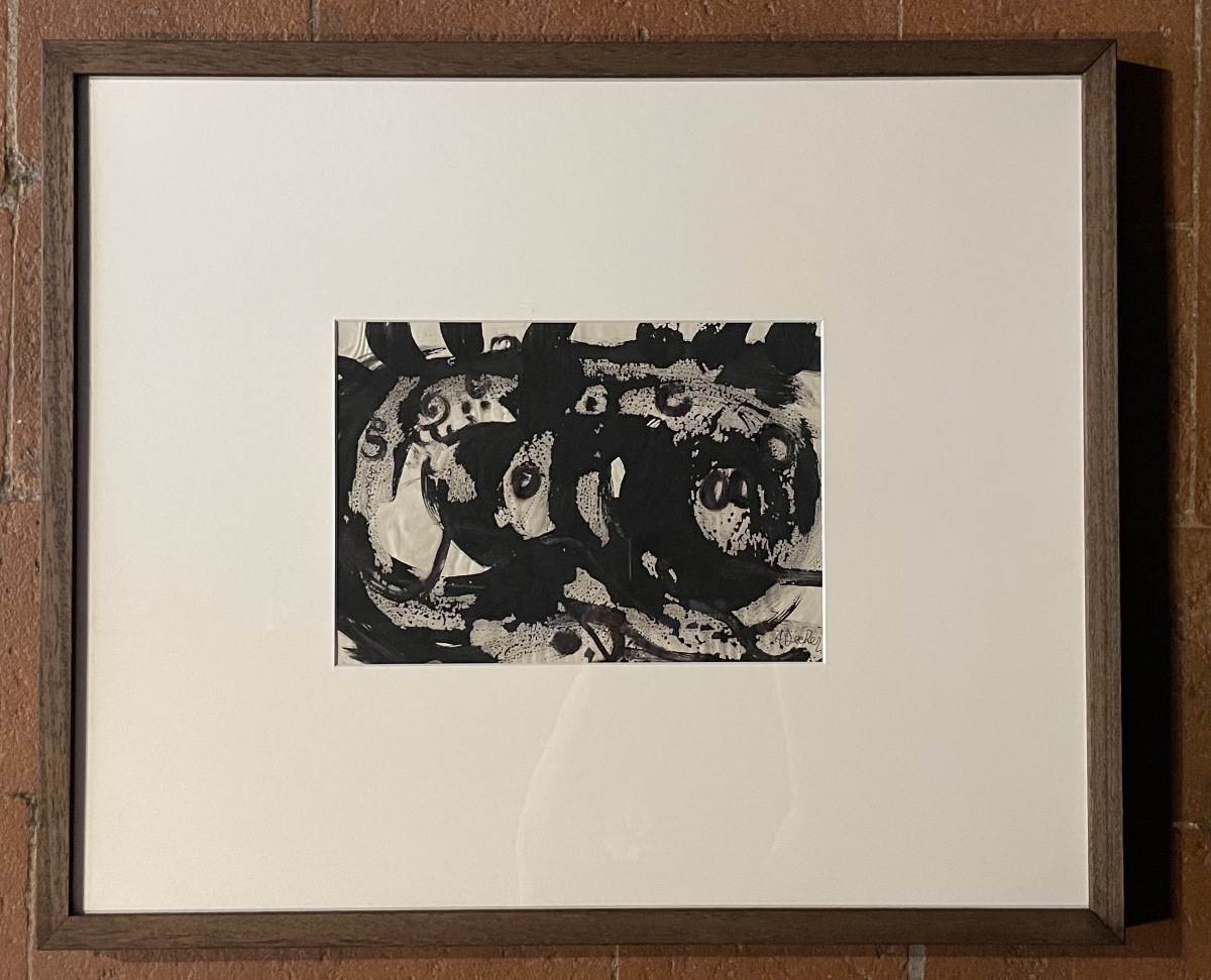 Anja Decker (1908–1995)  Abstract Composition, German Art Informel, Circa 1950-60-photo-4