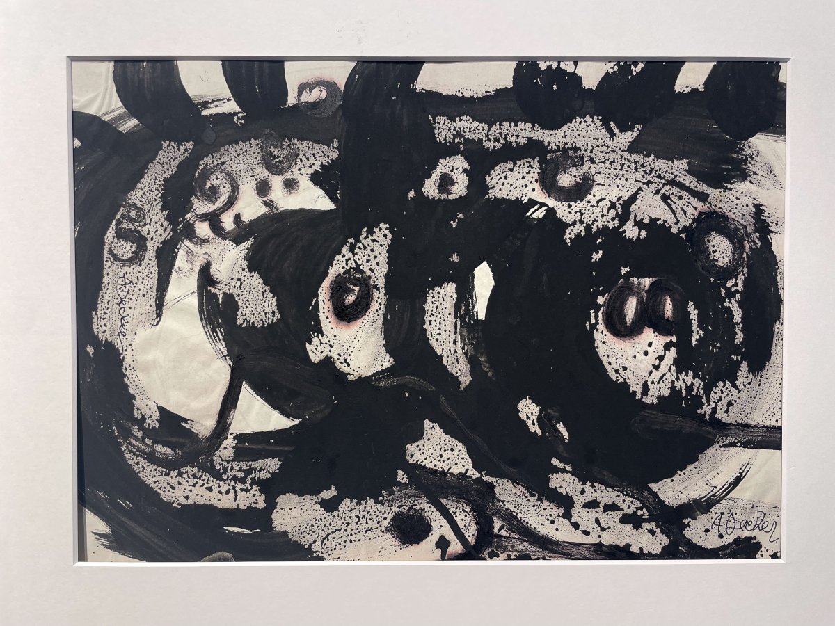 Anja Decker (1908–1995)  Abstract Composition, German Art Informel, Circa 1950-60