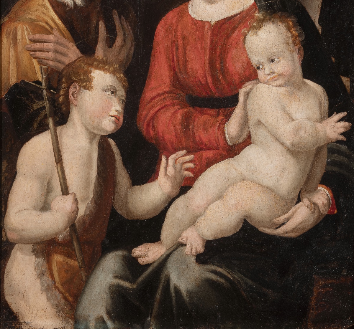 Sainte Famille avec saint Jean-Baptiste enfant – École bolonaise, seconde moitié du XVIe siècle-photo-2
