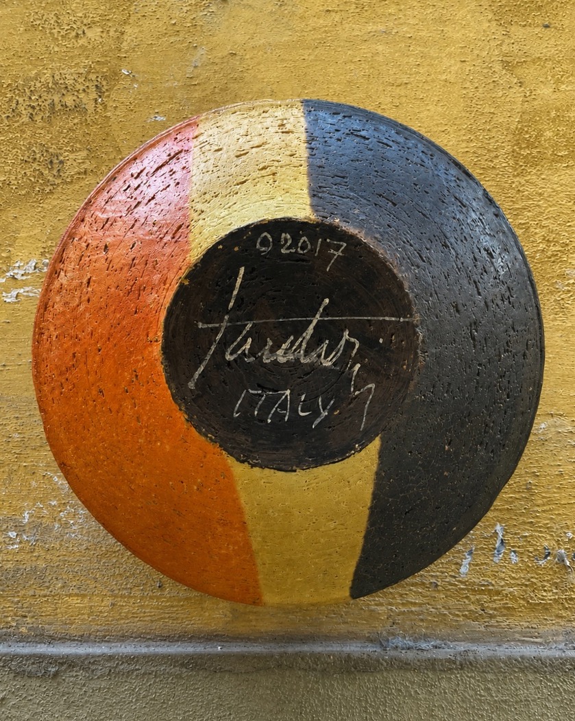Marcello Fantoni, Polychrome Ceramic Bowl Signed “fantoni Italy,” Model 920/7  
