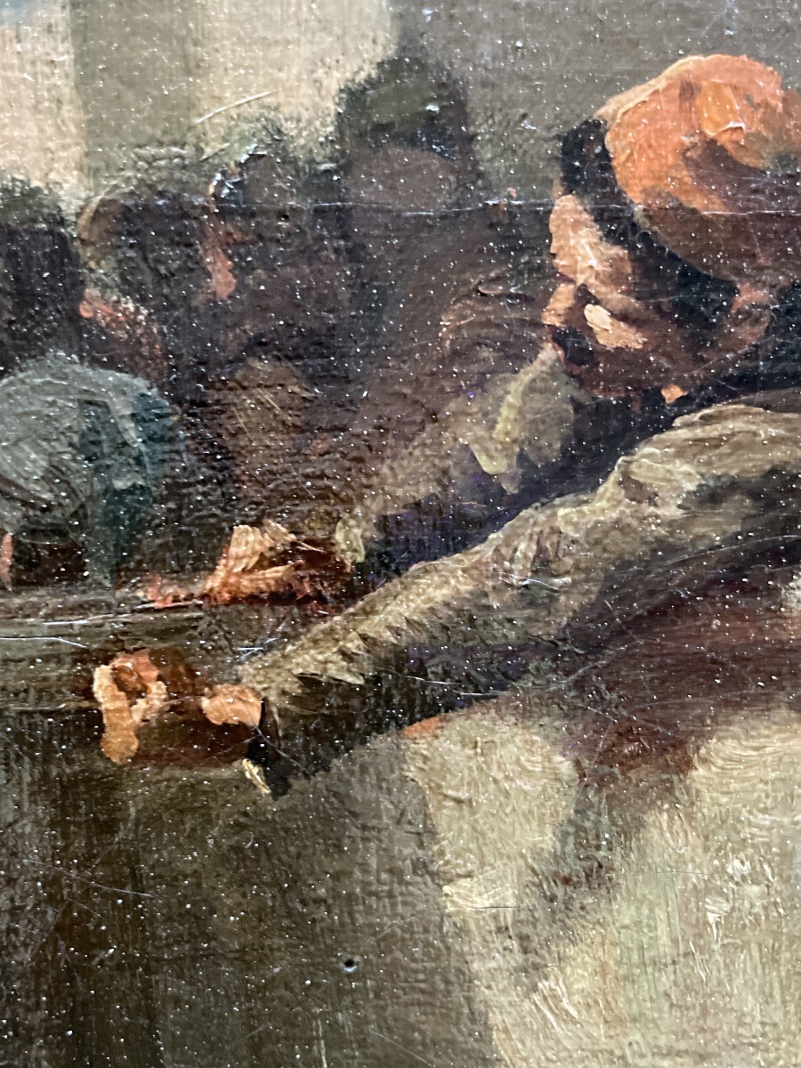 Tancrède Raffaello (1837–v. 1916), esquisse pour un épisode médiéval inspiré de Dante. Ca.1868 -photo-3