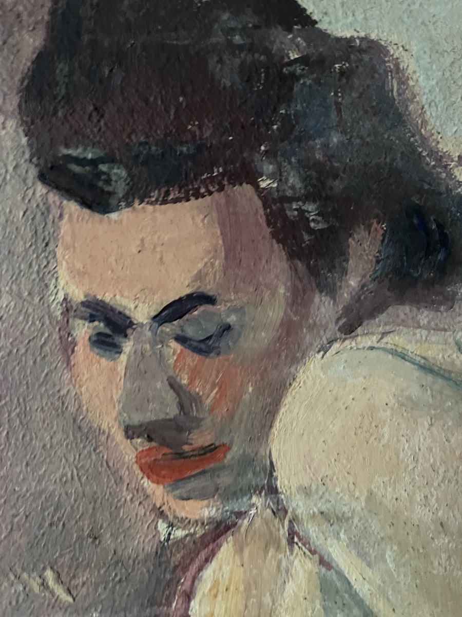 Étude de figure féminine : nu de femme au rouge à lèvres, années 1930-1940  -photo-3