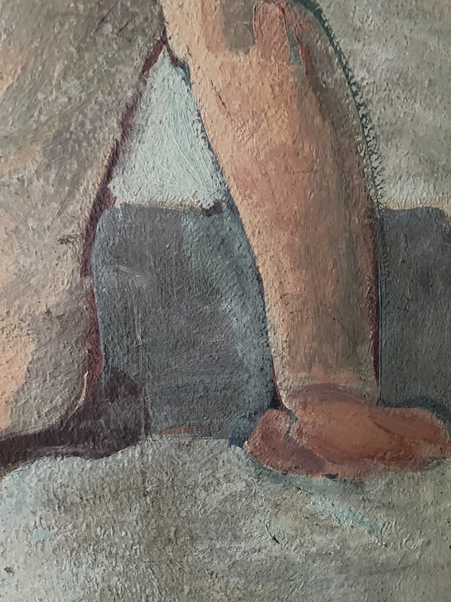 Étude de figure féminine : nu de femme au rouge à lèvres, années 1930-1940  -photo-5