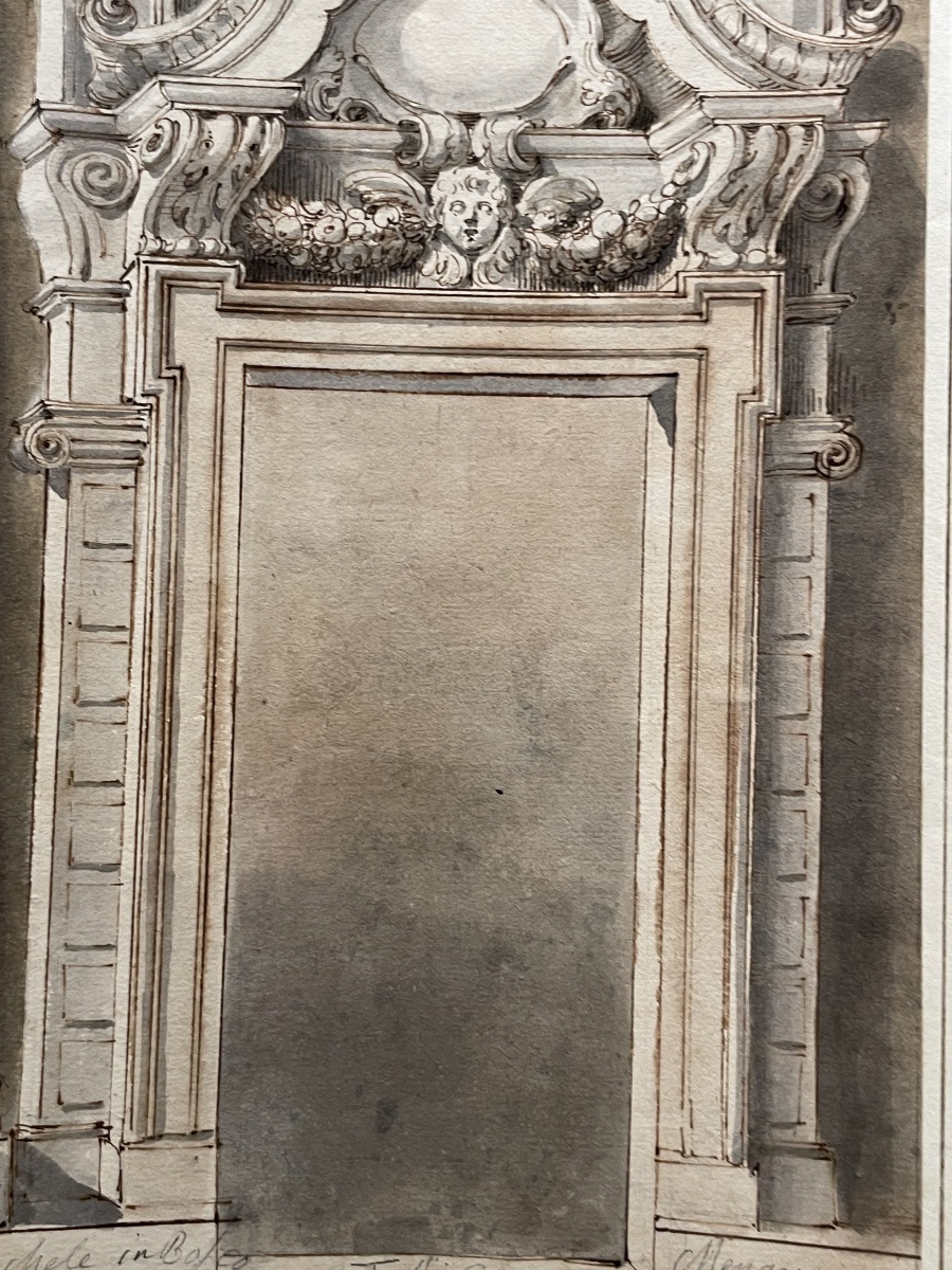 Projet pour San Michele in Bosco, Bologne, Domenico Santi dit Il Mengazzino (attr.)  -photo-3