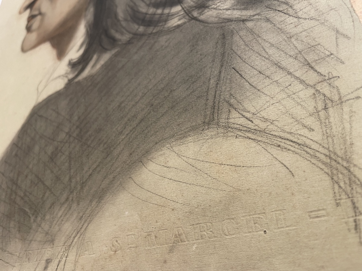 Academic Study – Presumed Portrait Of Franz Liszt (?), Italian School, Circa 1870  -photo-6