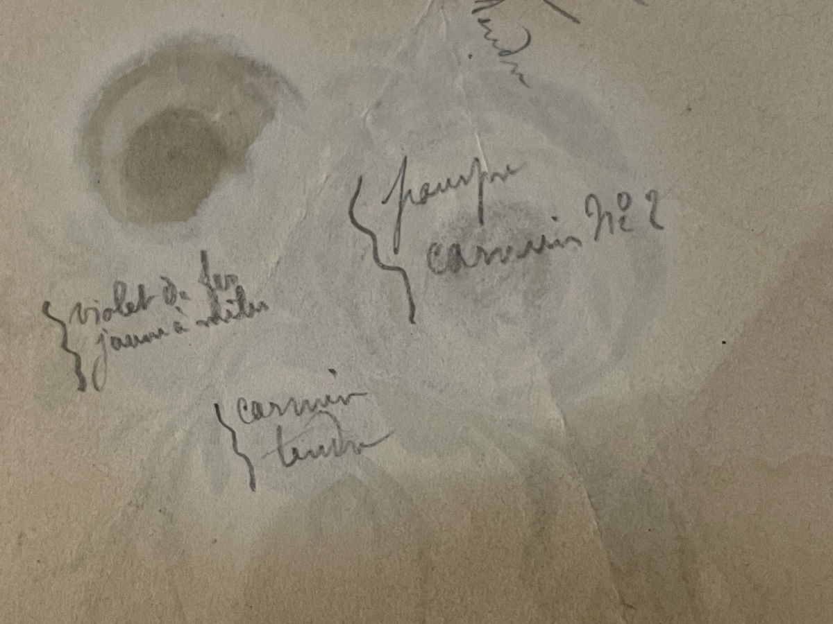 Seven Drawings Of Floral Designs For Ceramic Plates, After 18th-century Models-photo-3